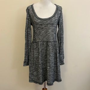 Anthropologie Gray Long Sleeve Dress